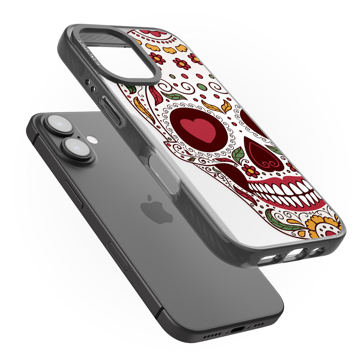 iPhone 16 Pro Max Autumn Sugar Skull Black Impact Phone Case