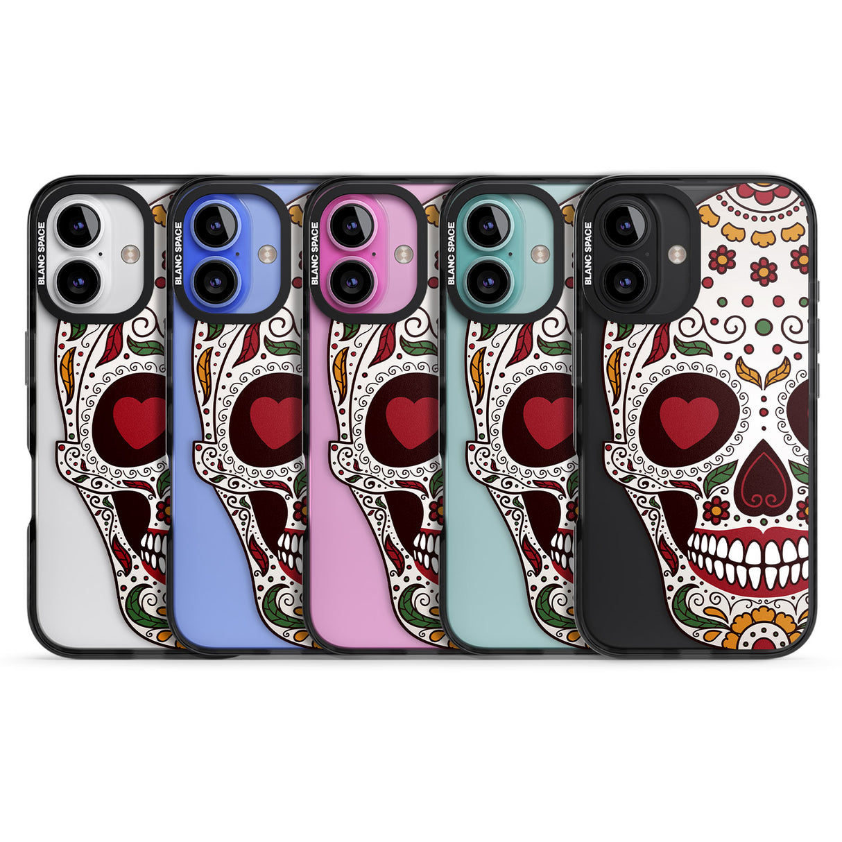 iPhone 16 Pro Max Autumn Sugar Skull Black Impact Phone Case