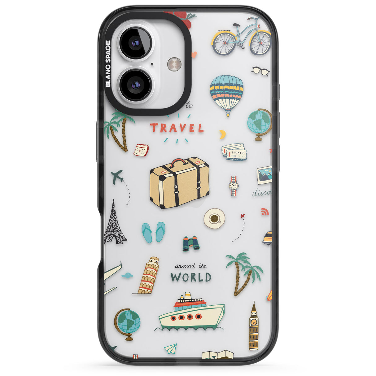 Cute Travel Pattern Transparent