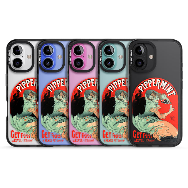 iPhone 16 Pro Max Pippermint Poster Black Impact Phone Case