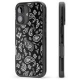 iPhone 16 Pro Max Black Bandana Black Impact Phone Case