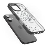 iPhone 16 Pro Max Cancer Emblem - Transparent Design Black Impact Phone Case