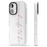 iPhone 16 Pro Max Bride to Be - Transparent Wedding Design Black Impact Phone Case