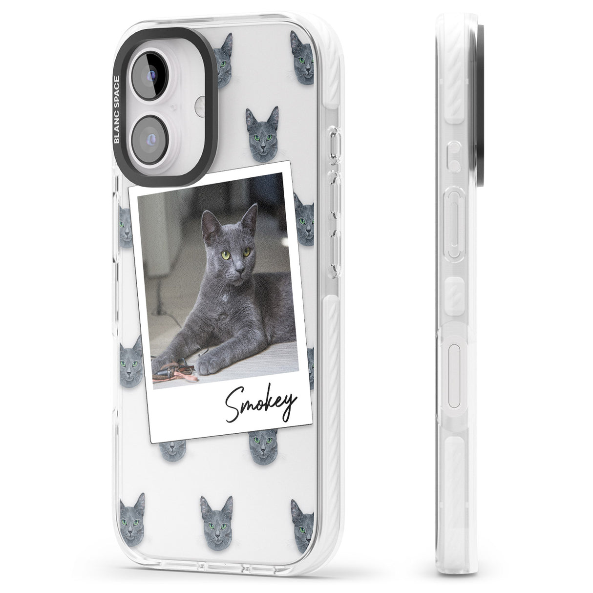 iPhone 16 Pro Max Personalised Korat Cat Photo Black Impact Phone Case