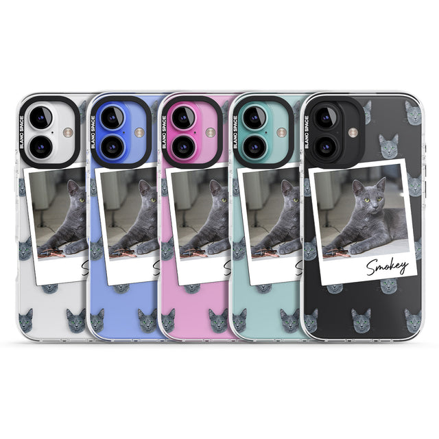 iPhone 16 Pro Max Personalised Korat Cat Photo Black Impact Phone Case