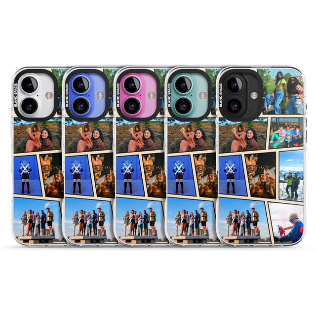 iPhone 16 Pro Max Comic Strip Photo Black Impact Phone Case