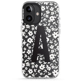 iPhone 16 Pro Max Personalised Floral Pattern Personalised Black Impact Phone Case