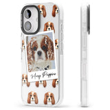 iPhone 16 Pro Max Personalised Cavalier King Charles - Dog Photo Black Impact Phone Case