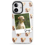 iPhone 16 Pro Max Personalised Labrador, Tan - Dog Photo Black Impact Phone Case