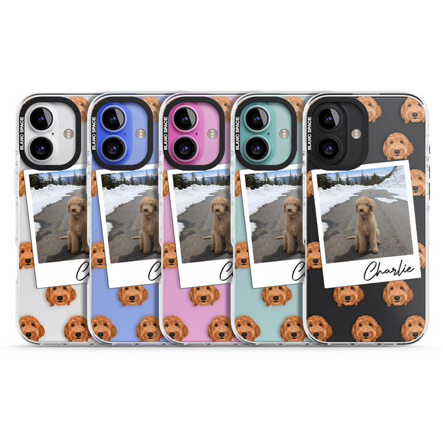 iPhone 16 Pro Max Personalised Personalised Golden Doodle - Dog Photo Black Impact Phone Case