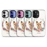 iPhone 16 Pro Max Personalised Yorkshire Terrier - Watercolour Dog Portrait Black Impact Phone Case