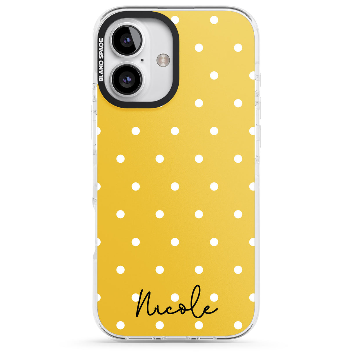 Personalised Yellow Polka Dot