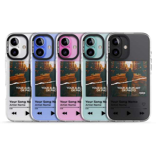 iPhone 16 Pro Max Personalised Album Art Black Impact Phone Case