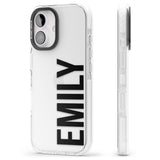 iPhone 16 Pro Max Personalised Name Black Impact Phone Case