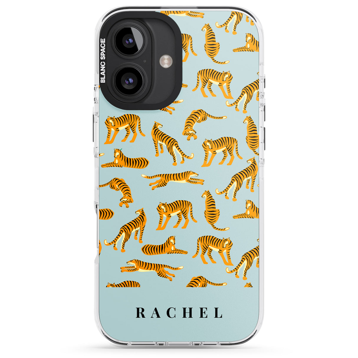 Personalised Tiger Pattern: Turquoise Blue