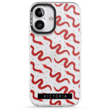 iPhone 16 Pro Max Personalised Snake Pattern Black Impact Phone Case