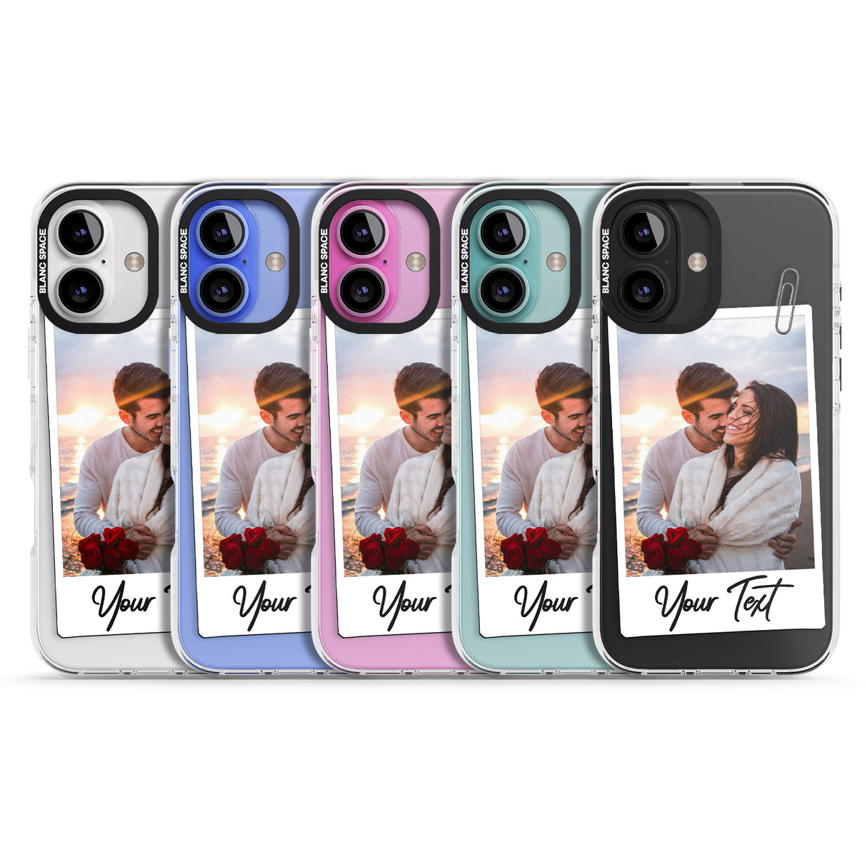 iPhone 16 Pro Max Personalised Instant Camera Photo Black Impact Phone Case