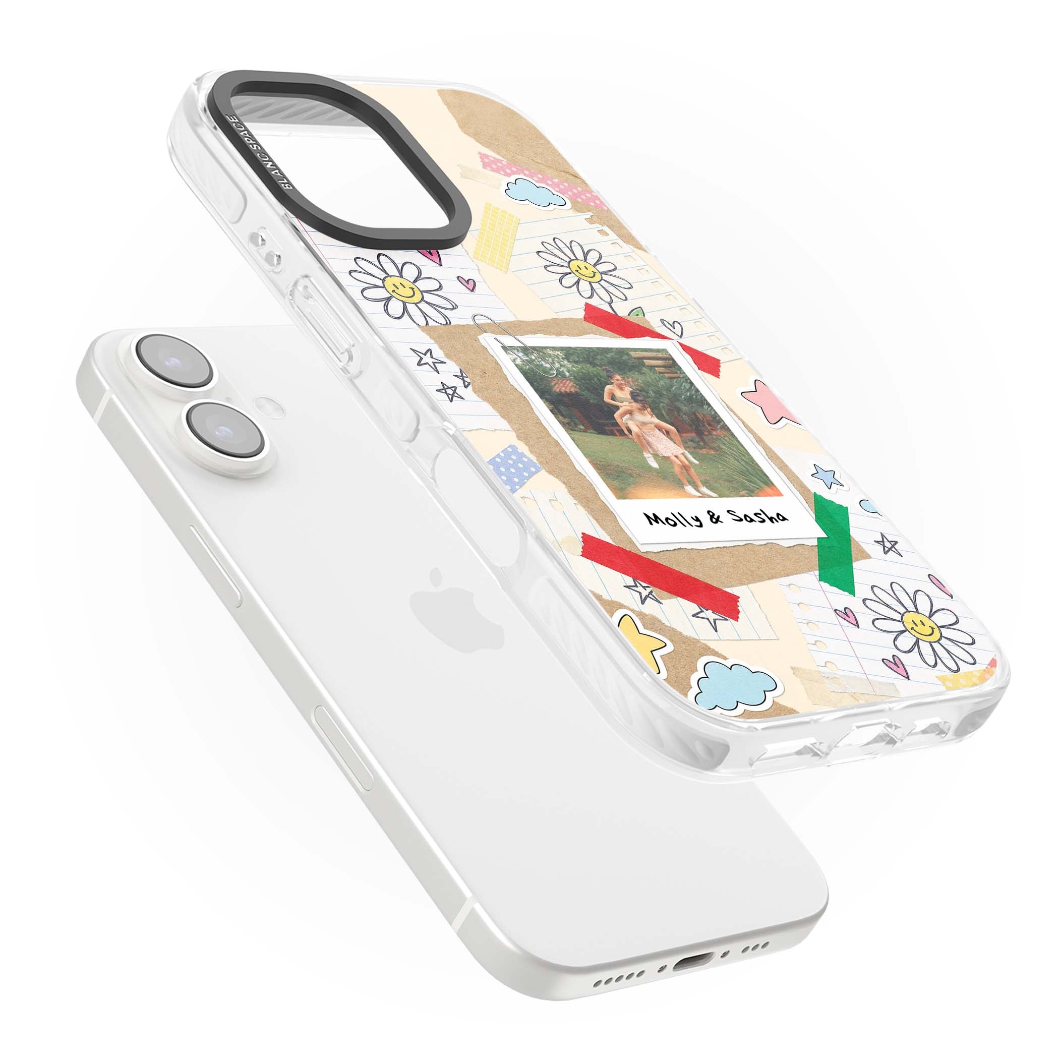 Scrapbook Photo coquette iPhone case | Clear Impact case for iPhone 16, iPhone 16 Plus