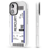 iPhone 16 Pro Max Personalised Mercury Space Travel Ticket Black Impact Phone Case