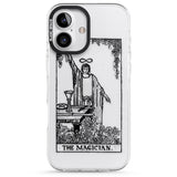 iPhone 16 Pro Max Personalised The Magician Tarot Card - Transparent Black Impact Phone Case