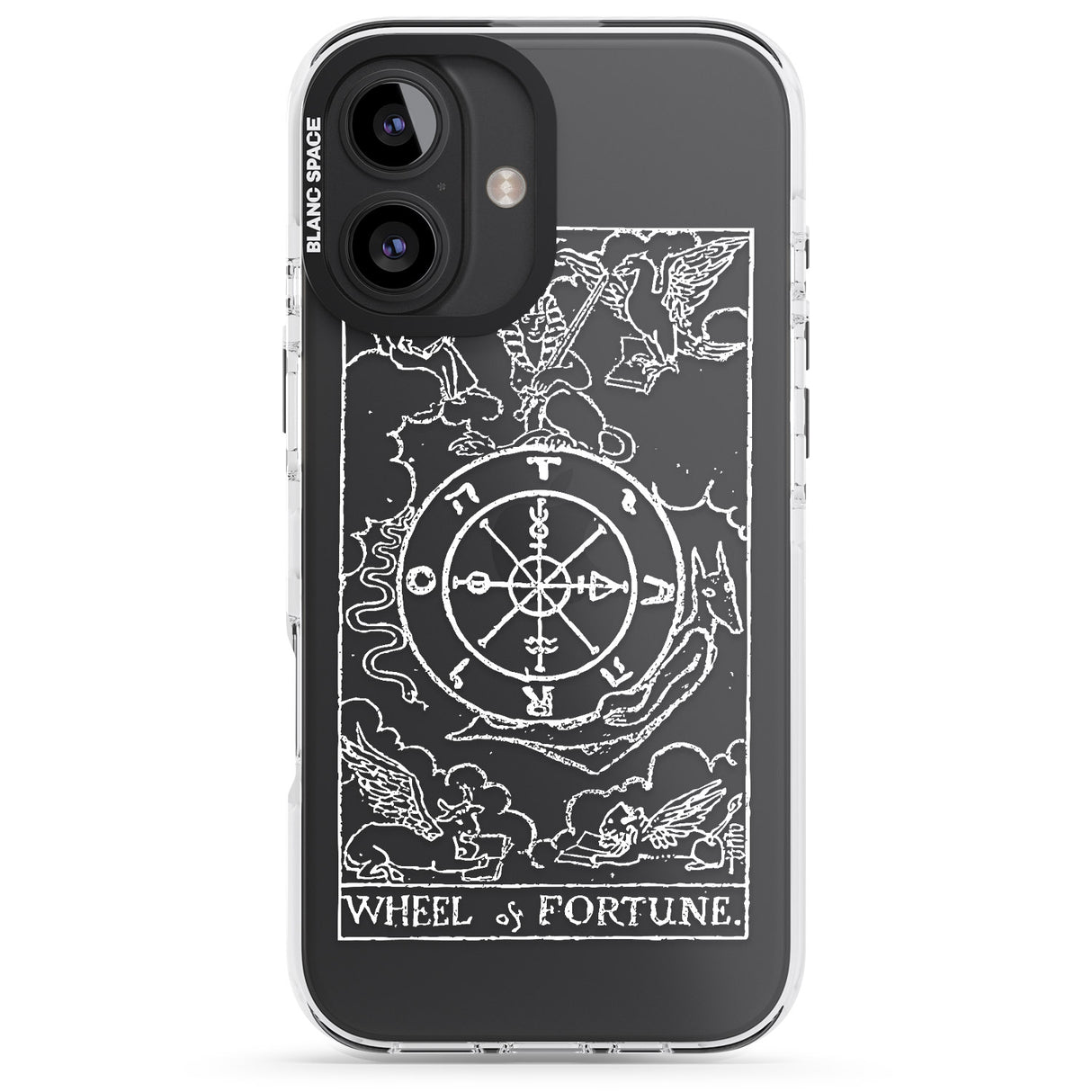 Personalised Wheel of Fortune Tarot Card - White Transparent