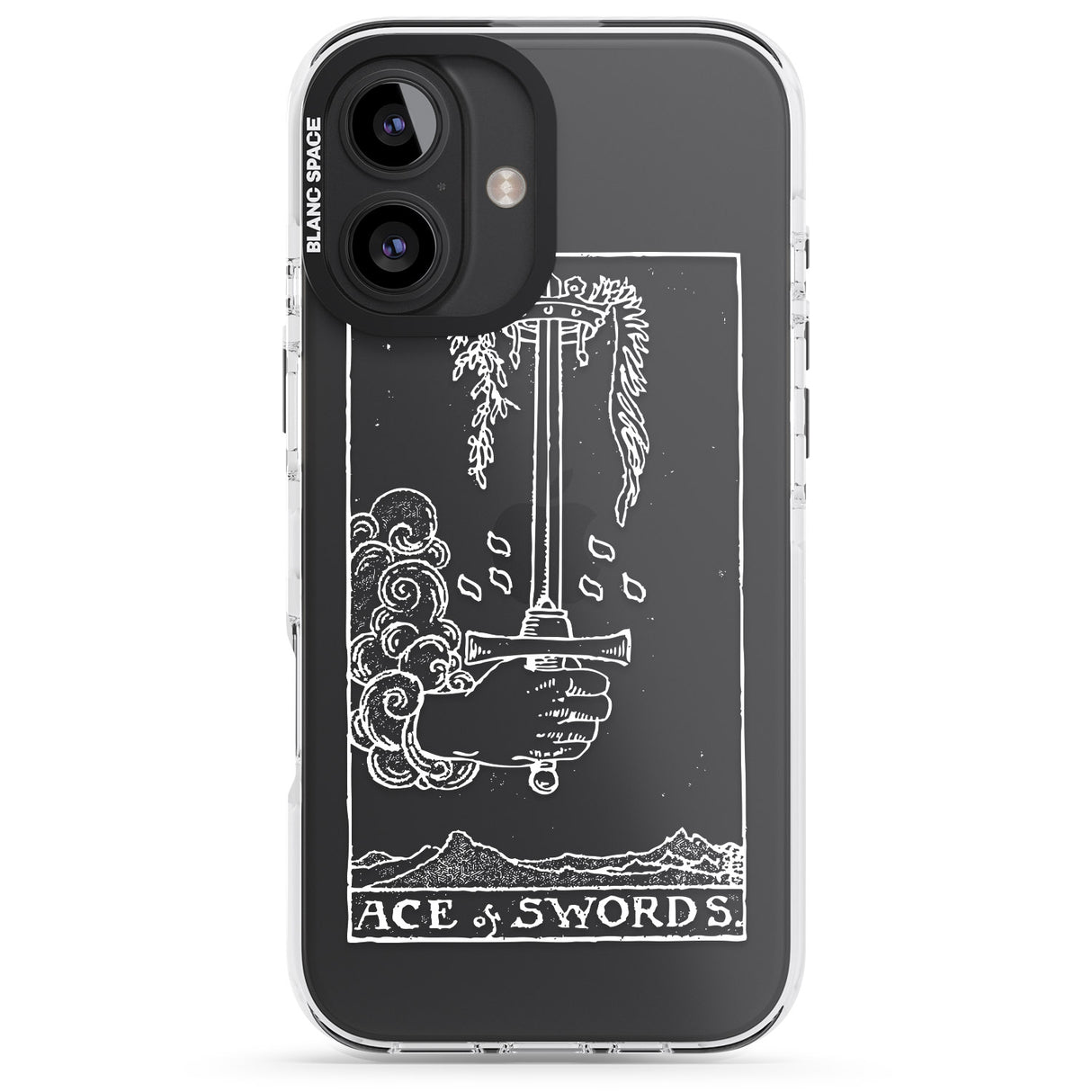 Personalised Ace of Swords Tarot Card - White Transparent