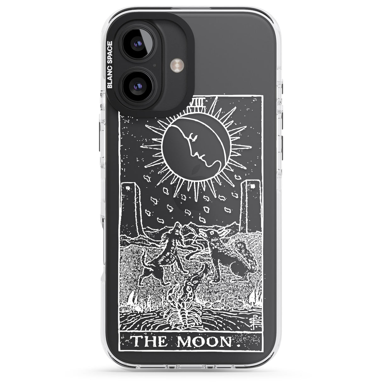 Personalised The Moon Tarot Card - White Transparent