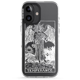 iPhone 16 Pro Max Personalised Temperance Tarot Card - White Transparent Black Impact Phone Case