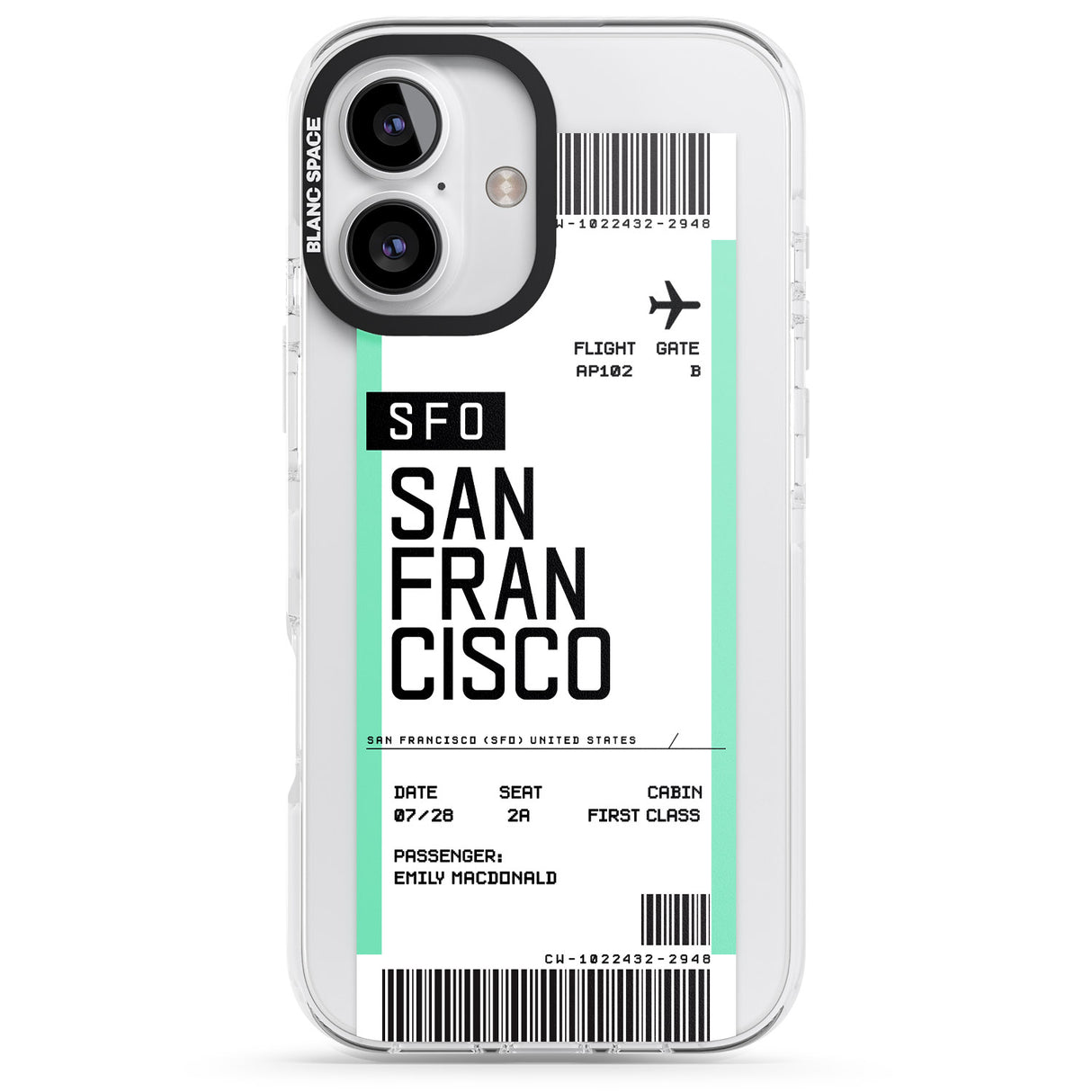 Personalised San Francisco Boarding Pass