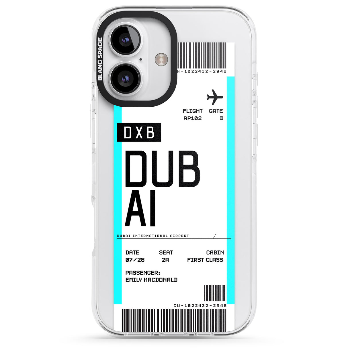 Personalised Dubai Boarding Pass