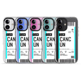 iPhone 16 Pro Max Personalised Cancún Boarding Pass Black Impact Phone Case