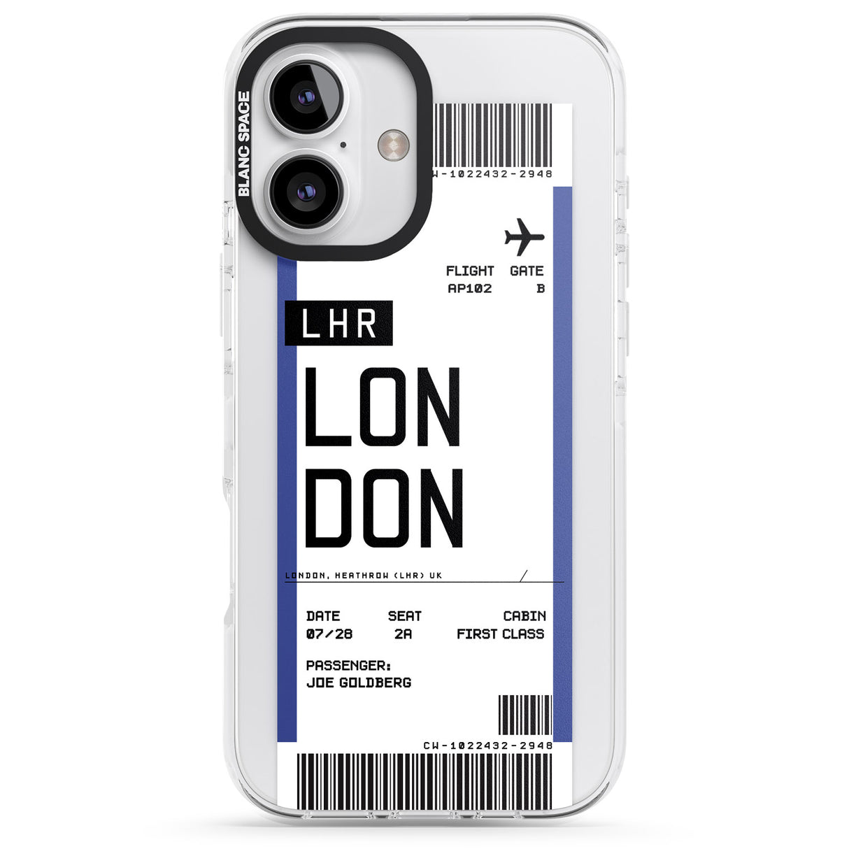 Personalised London Boarding Pass