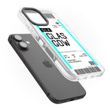 iPhone 16 Pro Max Personalised Glasgow Boarding Pass Black Impact Phone Case