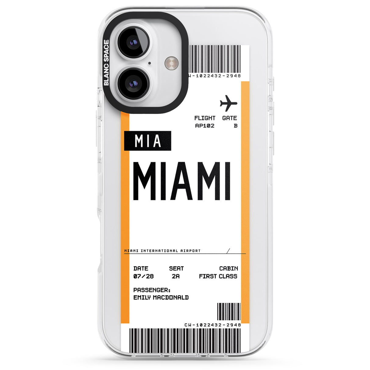 Personalised Miami Boarding Pass