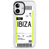 iPhone 16 Pro Max Personalised Ibiza Boarding Pass Black Impact Phone Case