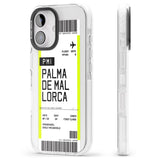 iPhone 16 Pro Max Personalised Palma De Mallorca Boarding Pass Black Impact Phone Case