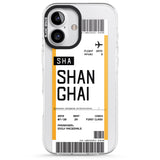 iPhone 16 Pro Max Personalised Shangai Boarding Pass Black Impact Phone Case