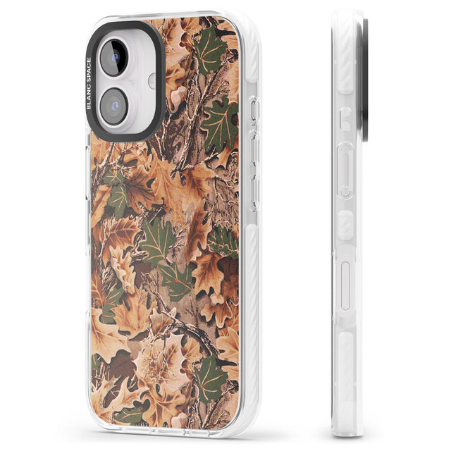 iPhone 16 Pro Max Leaves Camo Black Impact Phone Case