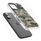 iPhone 16 Pro Max Woodland British Camo Black Impact Phone Case