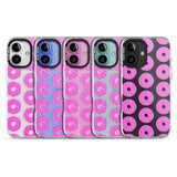 iPhone 16 Pro Max Pink Donut Pattern Black Impact Phone Case