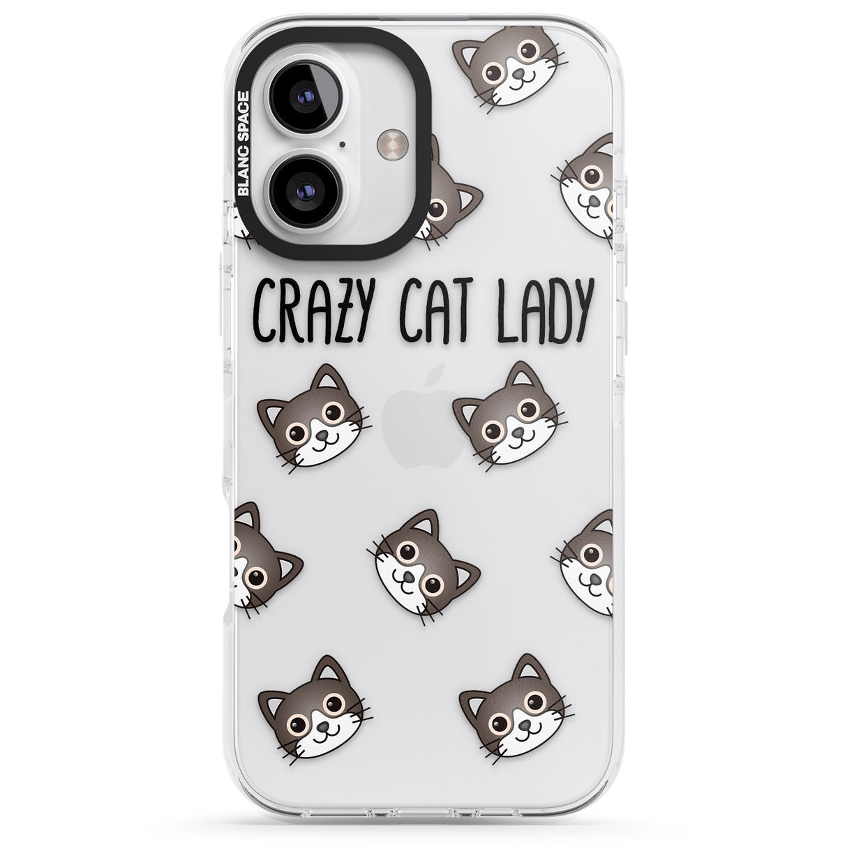 iPhone 16 Pro Max Crazy Cat Lady Black Impact Phone Case