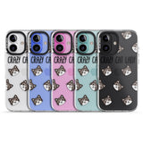 iPhone 16 Pro Max Crazy Cat Lady Black Impact Phone Case