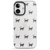 iPhone 16 Pro Max Bengal Cat Pattern Black Impact Phone Case