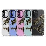 iPhone 16 Pro Max Large Black Dragon Black Impact Phone Case