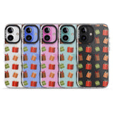 iPhone 16 Pro Max Christmas Presents Pattern Black Impact Phone Case