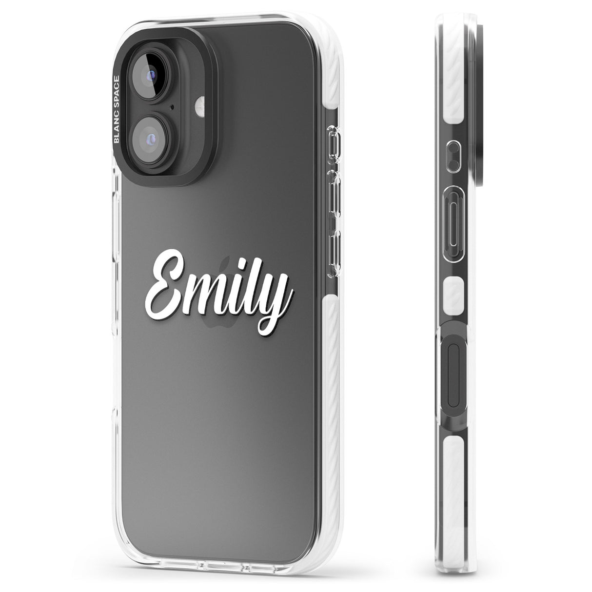 iPhone 16 Pro Max Personalised Clear Text 1B Black Impact Phone Case