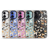 iPhone 16 Pro Max Hand Painted Dogs Black Impact Phone Case