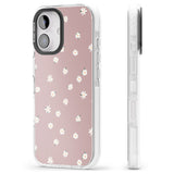 iPhone 16 Pro Max Dark Pink Cute Floral Design Black Impact Phone Case