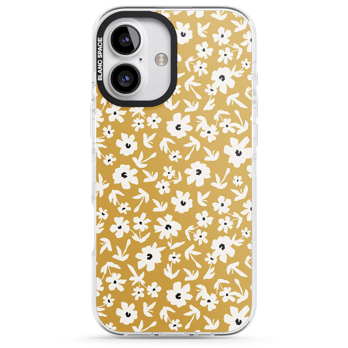 Floral Print on Mustard Cute Floral