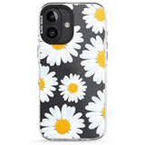 iPhone 16 Pro Max Summer Daisy Black Impact Phone Case